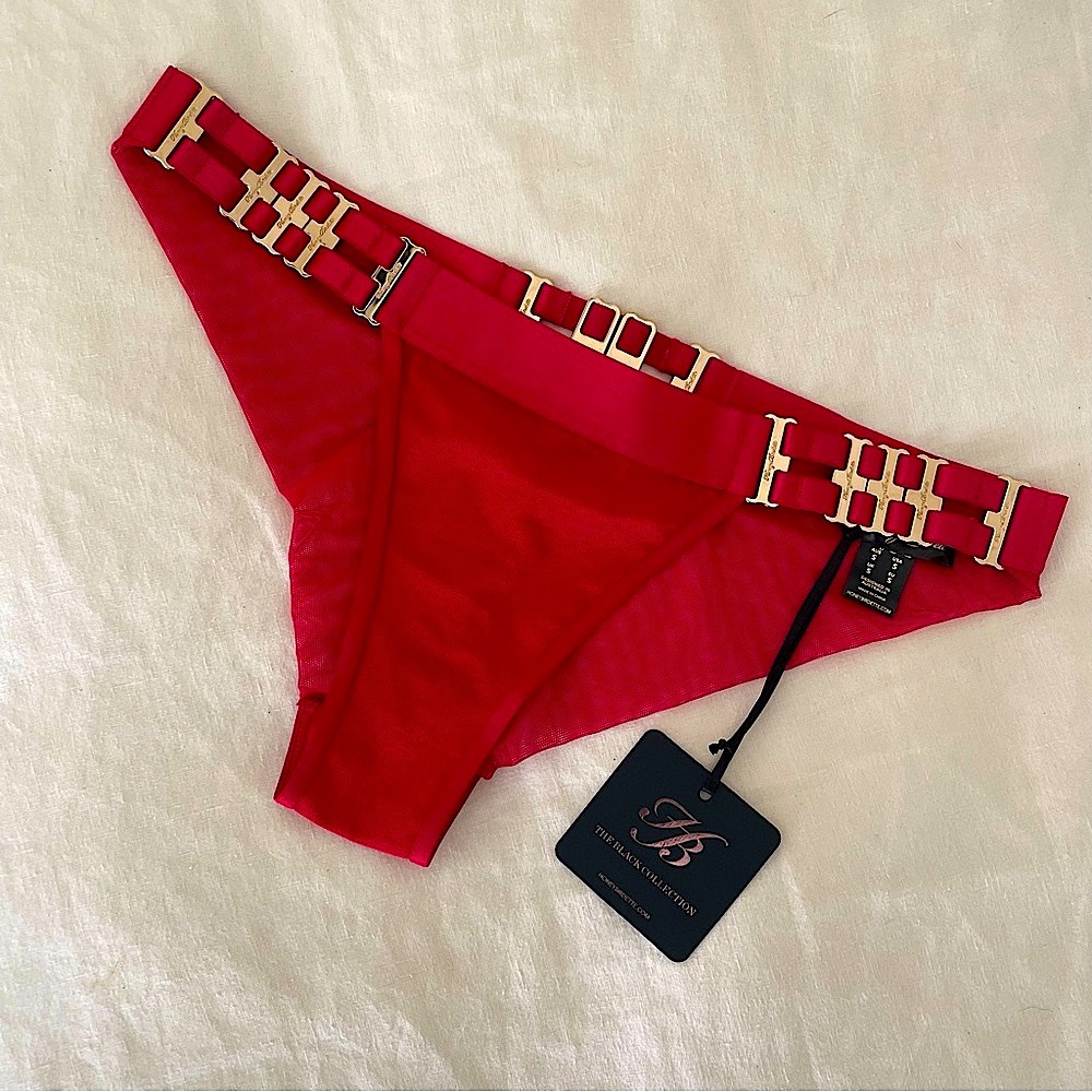 Honey Birdette Red Samatha Brief❣️